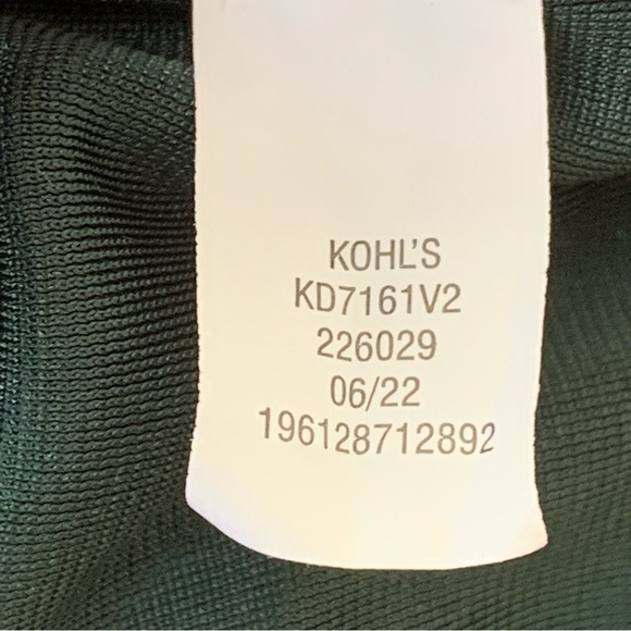 Draper James Womens Green Velvet Party Dress Midi Short Puff Sleeve Holiday XL - Picture 6 of 7